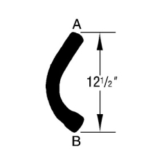 Kühlwasserschlauch Unten - Radiator Hose Lower  Camaro BB 70-72